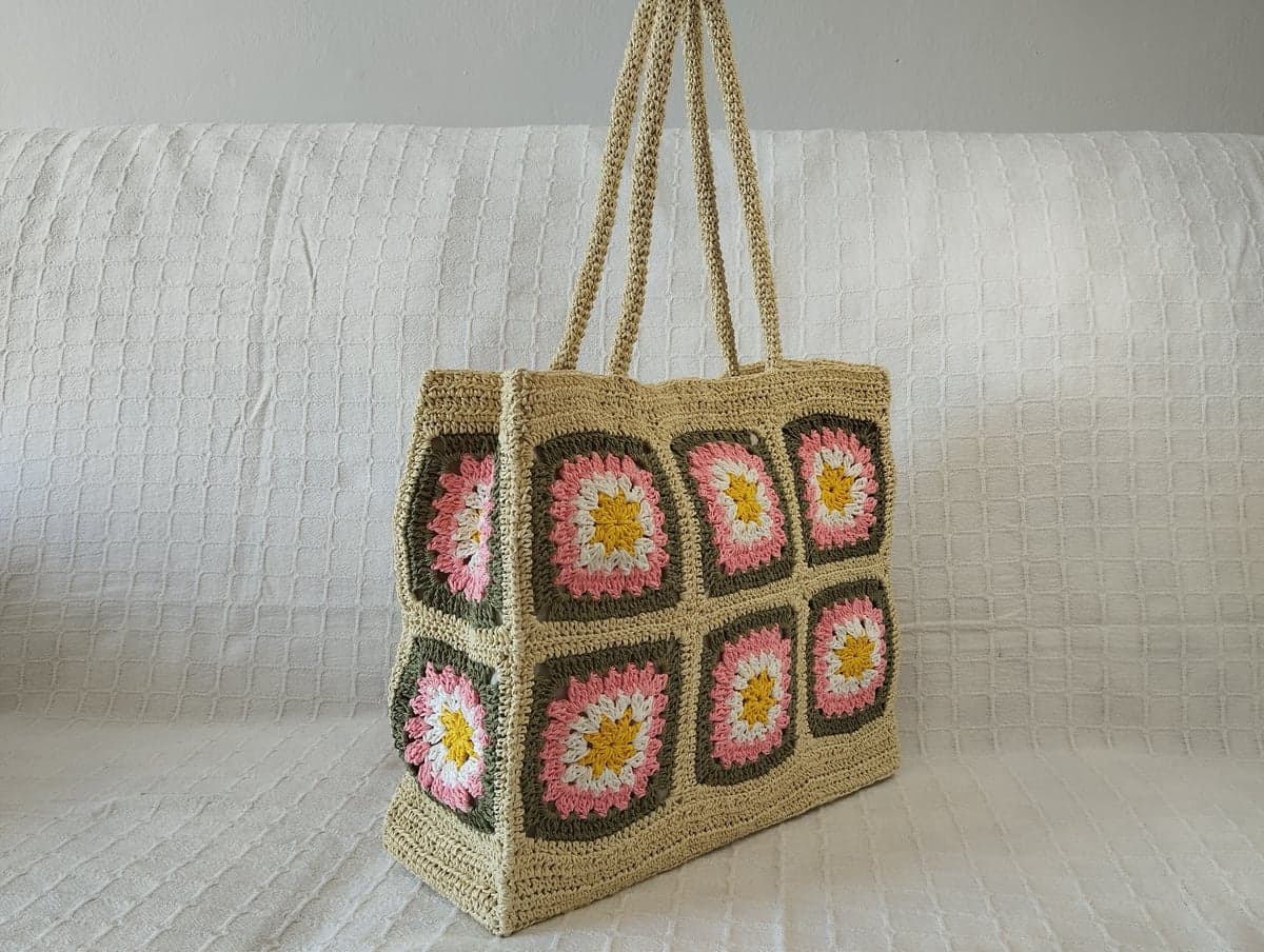 Cepli Astarlı Kağıt İpli Çıtçıtlı Çanta (40x33 cm) - Görsel 3