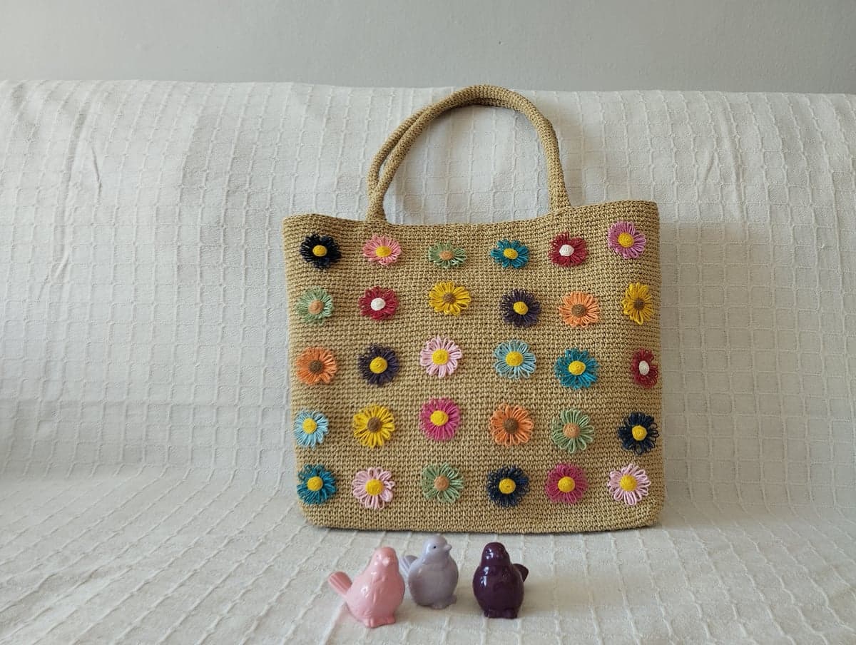 Kağıt İpli Düz Astarlı Çıtçıtlı Cepli Çanta (50x40 cm)