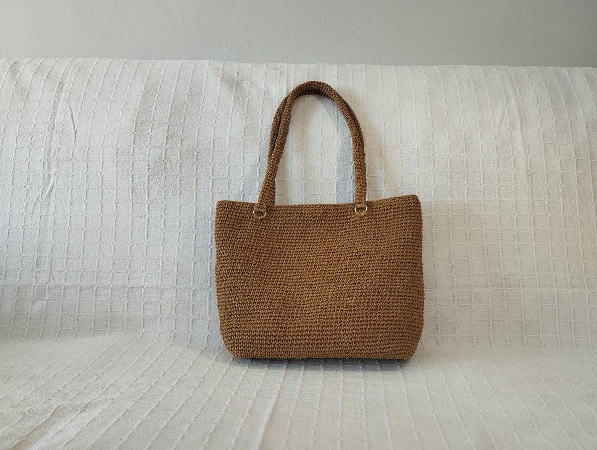 Düz Astarlı Cepli Çıtçıtlı Kağıt İpli Çanta (42x30 cm) - Görsel 3