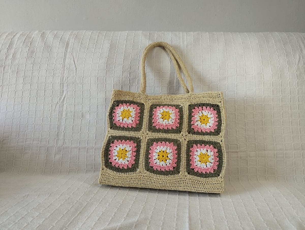 Cepli Astarlı Kağıt İpli Çıtçıtlı Çanta (40x33 cm)
