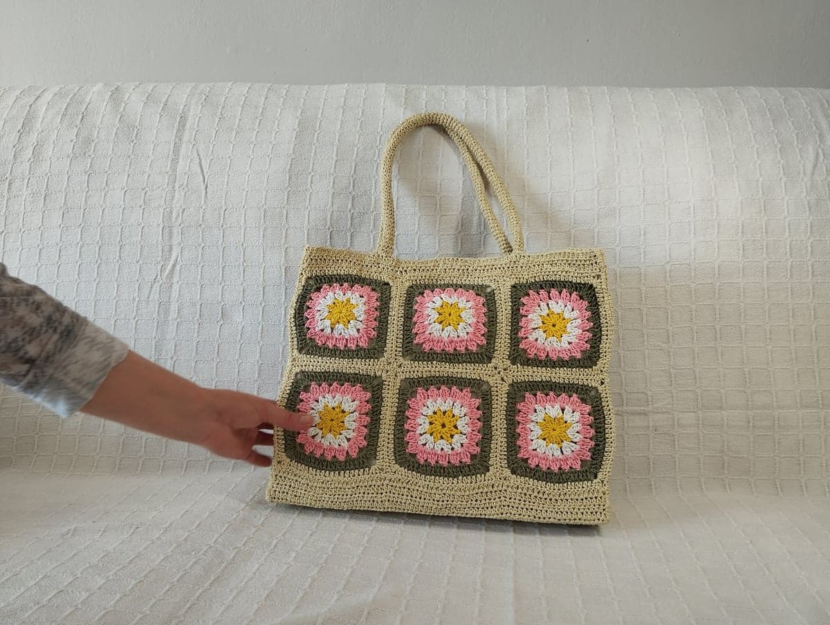 Cepli Astarlı Kağıt İpli Çıtçıtlı Çanta (40x33 cm) - Görsel 2
