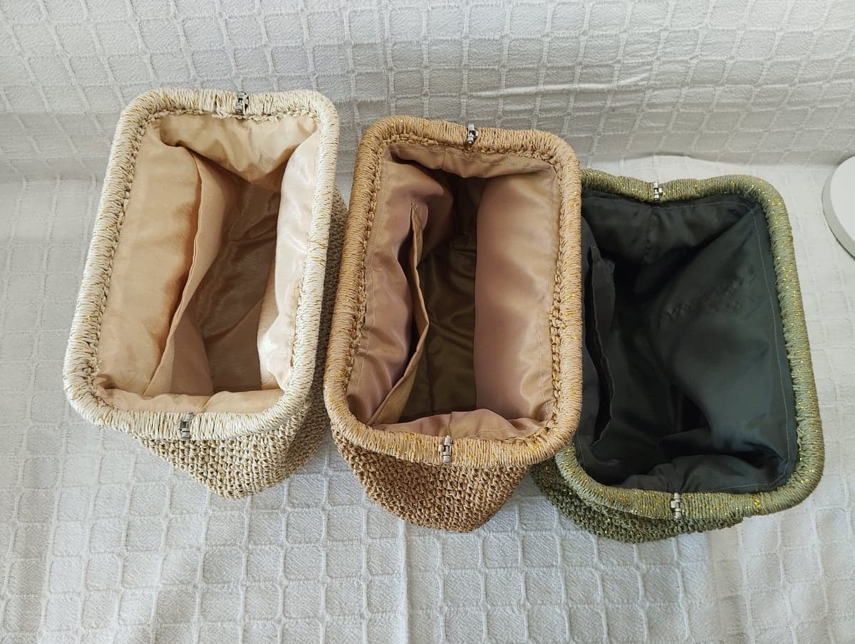 22cm Burgulu Cepli Astarlı Simli Kağıt İpli Çanta (32x20 cm) - Görsel 9